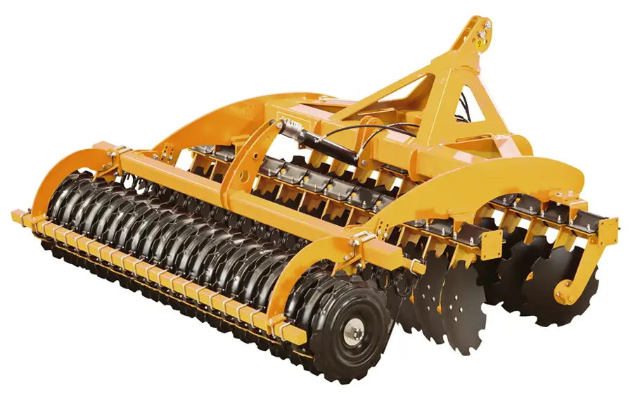 Construction plough used to prepare compacted soil for site preparation and earth works