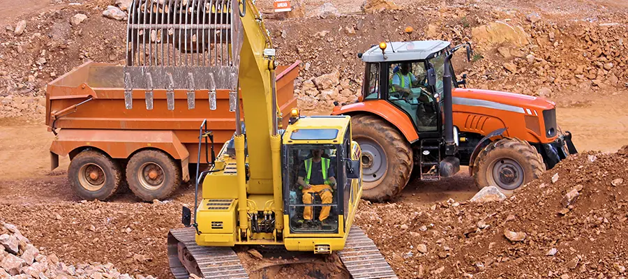Construction tipper trailer